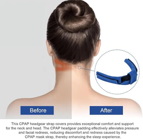 وسادة الرقبة CPAP لأشرطة أغطية الرأس CPAP، غطاء مريح للرقبة والوجه، وسائد حزام CPAP من الصوف الناعم، عالمية ومتوافقة مع معظم أحزمة CPAP للوجه الكامل وحزام الرأس BiPAP in Kuwait