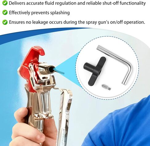 0538221 مجموعة صمامات كروية لاستبدال الكرة في بنادق الرش TITAN Airless المتوافقة مع رشاشات سلسلة Titan Impact وPowrTwin وRentSpray وبنادق الرش RX-Pro RX-Apex Airless in Kuwait
