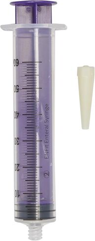 Enfit Flattop Irrigation Syringe with Transparent Connection, 60mL (Pack of 30) in Saudi Arabia