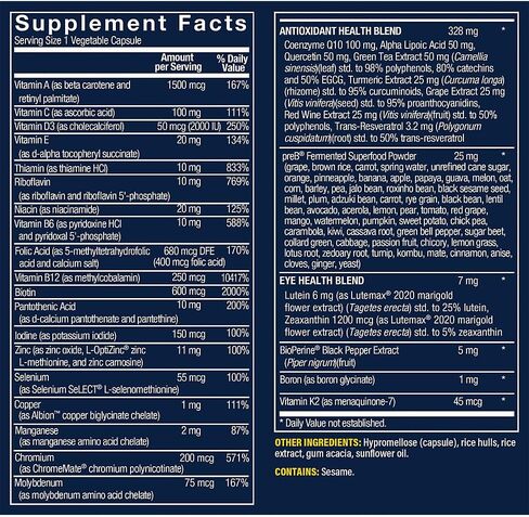 Vthrive Once-Daily Bioactive Multivitamin for Women 50+ Supports Stress Relief, Healthy Aging, & Overall Wellness with Essential Nutrients & Antioxidants (30 Vegetarian Capsules) in Saudi Arabia