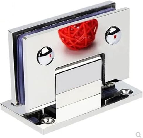 مفصل باب من الزجاج المقسى من الفولاذ المقاوم للصدأ 304 لامع (XQZ-19) قطعة واحدة in Kuwait