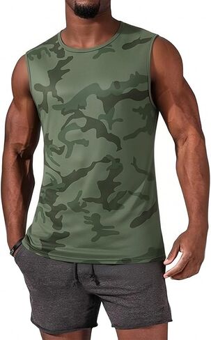 Men's Tank Tops Quick Dry Sleeveless Shirts Swim Beach Shirts for Bodybuilding Gym Fitness Training in Saudi Arabia