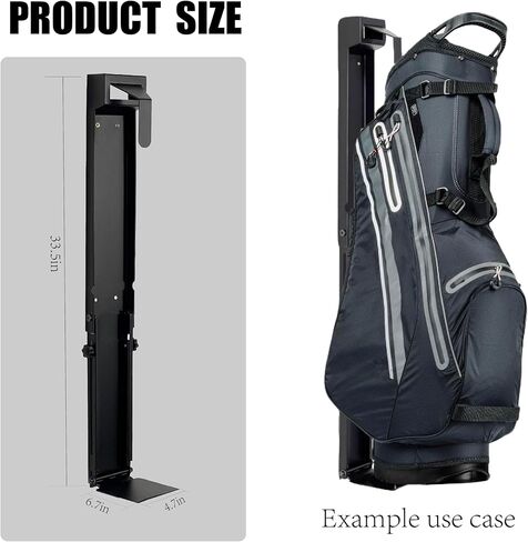 Wall-Mounted Golf Bag Storage System – Adjustable, Heavy-Duty Golf Bag Organizer Golf Storage Organizer for Residential Basement and Commercial Spaces in Kuwait