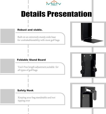 Wall-Mounted Golf Bag Storage System – Adjustable, Heavy-Duty Golf Bag Organizer Golf Storage Organizer for Residential Basement and Commercial Spaces in Kuwait