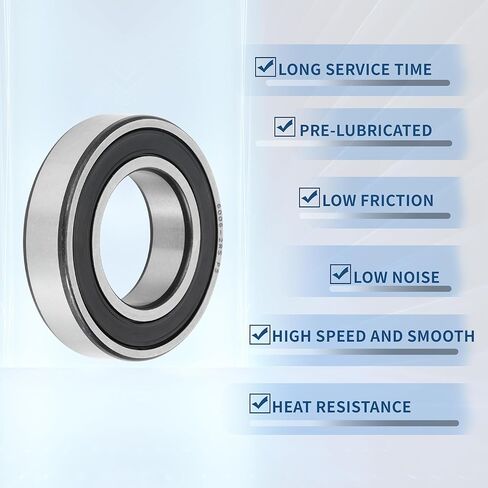 ACROPIX 6006-rs Deep Groove Ball Bearings P5 30x55x13mm Lubricated Bearings Rubber Seal Black Silver Tone Scooter Skateboard Wheel in Saudi Arabia