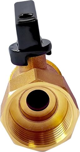 Joywayus Brass Outdoor Spigot Hose Bibb Valve 3/4" Female NPT Inlet x 3/4" Male GHT Threaded Garden Hose Outlet Connector in Saudi Arabia
