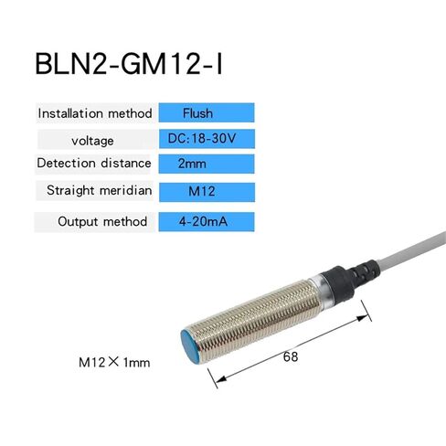 M12 Proximity Switch Sensor, Analog Output NPN PNP Inductive 24V, 1pc(BLN2-GM12-1) in Saudi Arabia