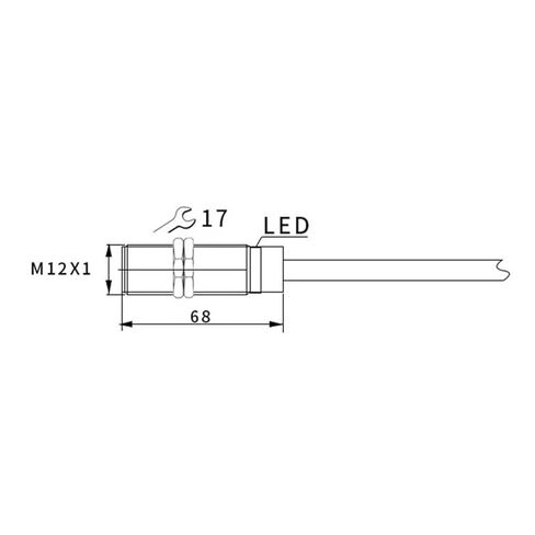 M12 Proximity Switch Sensor, Analog Output NPN PNP Inductive 24V, 1pc(BLN2-GM12-1) in Saudi Arabia
