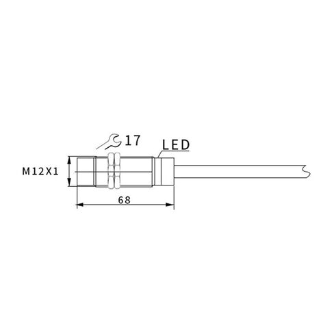 M12 Proximity Switch Sensor, Analog Output NPN PNP Inductive 24V, 1pc(BLN2-GM12-1) in Saudi Arabia