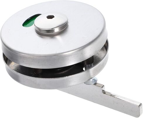 Holibanna 1pack الحمام المحتلة مؤشر القفل الفولاذ المقاوم للصدأ قفل باب الخصوصية للحمامات العامة سهلة التركيب أكشاك الحمام الآمن الاستخدام التجاري in Kuwait