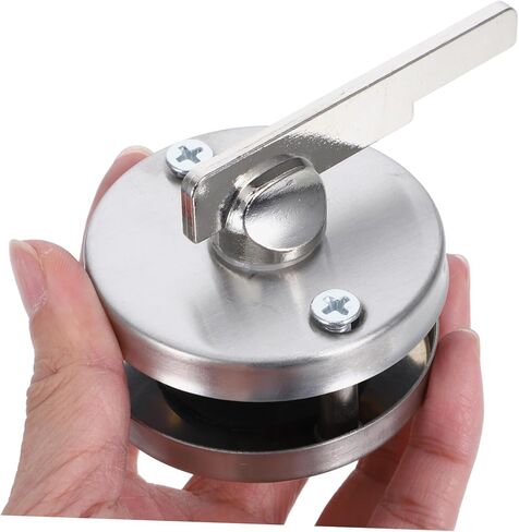 Holibanna 1pack الحمام المحتلة مؤشر القفل الفولاذ المقاوم للصدأ قفل باب الخصوصية للحمامات العامة سهلة التركيب أكشاك الحمام الآمن الاستخدام التجاري in Kuwait