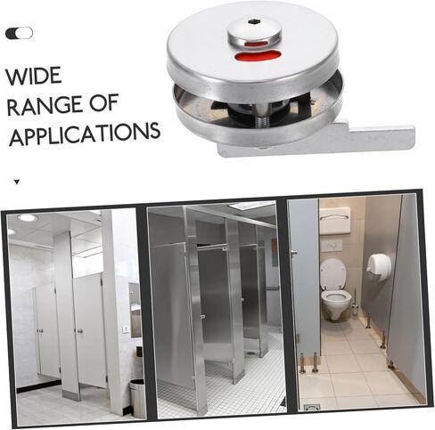 Uonlytech Bathroom Indicator Lock Keyless Privacy Door Lock Occupied Vacant Sign for Public Restrooms Easy to Install and Ergonomic Design for Commercial Use in Saudi Arabia