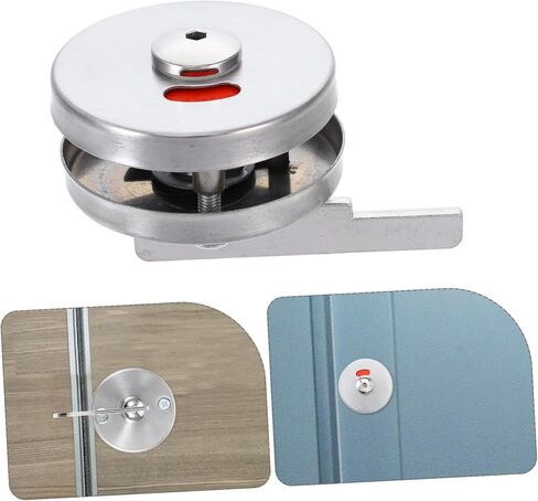 Uonlytech Bathroom Indicator Lock Keyless Privacy Door Lock Occupied Vacant Sign for Public Restrooms Easy to Install and Ergonomic Design for Commercial Use in Saudi Arabia