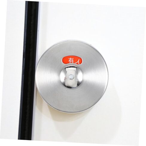 Homoyoyo الفولاذ المقاوم للصدأ مرحاض مؤشر الخصوصية قفل قفل الباب بدون مفتاح للحمام مقبض الباب التجاري للحمامات العامة مقبض باب الخصوصية in Kuwait