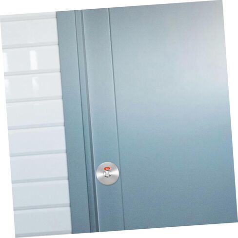 Homoyoyo الفولاذ المقاوم للصدأ مرحاض مؤشر الخصوصية قفل قفل الباب بدون مفتاح للحمام مقبض الباب التجاري للحمامات العامة مقبض باب الخصوصية in Kuwait