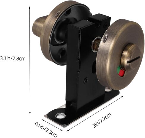 Homoyoyo مؤشر الحمام قفل الفولاذ المقاوم للصدأ بدون مفتاح قفل باب الخصوصية المحتلة علامة شاغرة للحمامات العامة سهلة التركيب والتصميم الدائم للاستخدام التجاري in Kuwait