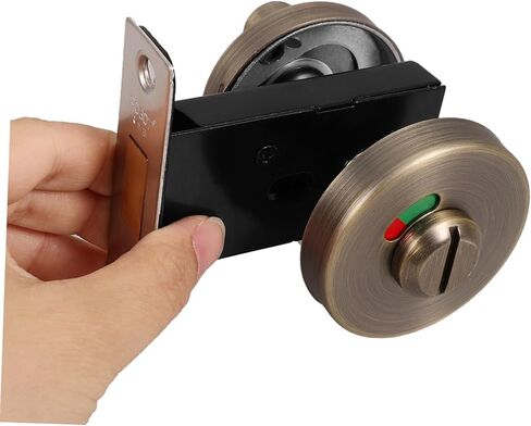 Homoyoyo مؤشر الحمام قفل الفولاذ المقاوم للصدأ بدون مفتاح قفل باب الخصوصية المحتلة علامة شاغرة للحمامات العامة سهلة التركيب والتصميم الدائم للاستخدام التجاري in Kuwait