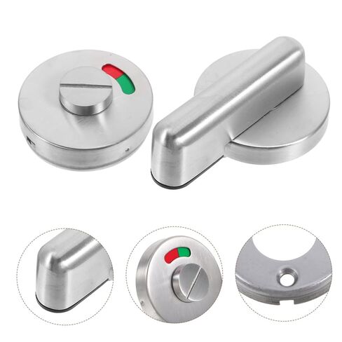 قفل بمقبض للخصوصية من Homoyoyo للحمام المشغول/الشاغر، قفل بمؤشر من الفولاذ المقاوم للصدأ، ملحقات الأجهزة للباب in Kuwait