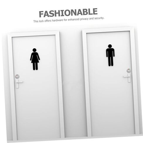 قفل بمقبض للخصوصية من Homoyoyo للحمام المشغول/الشاغر، قفل بمؤشر من الفولاذ المقاوم للصدأ، ملحقات الأجهزة للباب in Kuwait