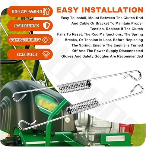 قطعتان من زنبرك القابض 4118356 متوافق مع جميع موديلات Ry-an Aerator 544917، 554914B، 554910C، 544912A، 554910، إلخ in Kuwait
