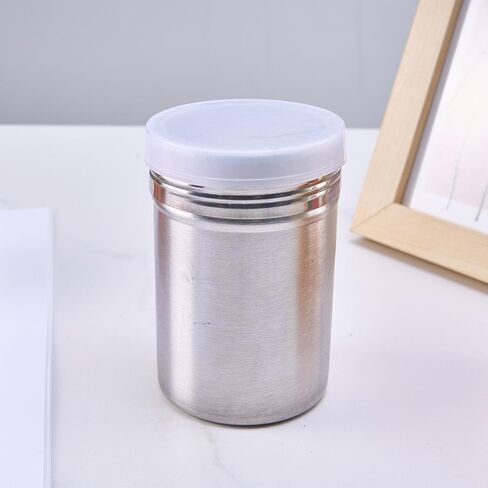 Flour Duster - 1pc Stainless Steel Powder Sugar Shaker Duster with Lid in Saudi Arabia