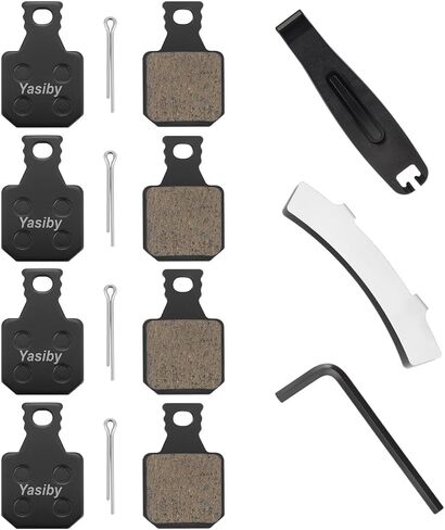 Bike Brake Pads, 4 Pairs Disc Brake Pads High-Performance with Installation Tools, Premium Semi-Metallic & Organic Resin MTB Bicycle Brake Pads For MAGURA MT5/MT5E/MT7/MT7 PRO/MT Trail Front/MT Thirty in Kuwait