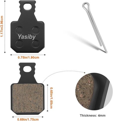 Bike Brake Pads, 4 Pairs Disc Brake Pads High-Performance with Installation Tools, Premium Semi-Metallic & Organic Resin MTB Bicycle Brake Pads For MAGURA MT5/MT5E/MT7/MT7 PRO/MT Trail Front/MT Thirty in Kuwait