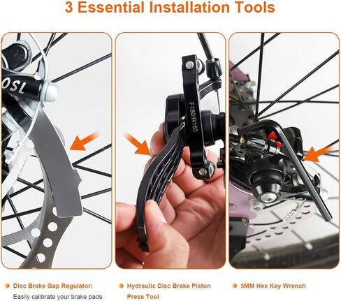 Bike Brake Pads, 4 Pairs Disc Brake Pads High-Performance with Installation Tools, Premium Semi-Metallic & Organic Resin MTB Bicycle Brake Pads For MAGURA MT5/MT5E/MT7/MT7 PRO/MT Trail Front/MT Thirty in Kuwait