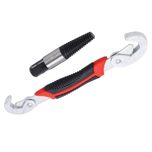 Screw Extractor Broken Pipe Bolts Remover High Carbon Steel FineTooth Thread with Wrench for Removing Broken Screws Sliding Screws Broken Wires in Water Pipes (3/4" (six Points)) in Saudi Arabia
