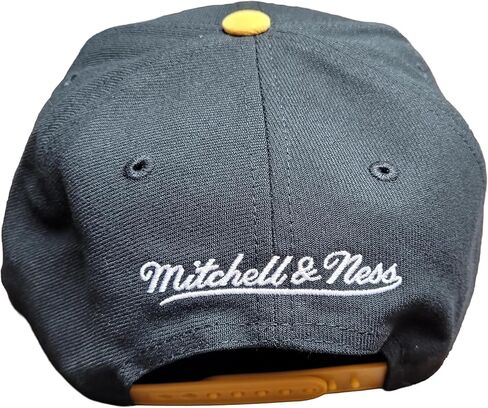 قبعة Mitchell & Ness Pittsburgh Penguins NHL 2 Tone Side Patch Snapback Hat باللون الأسود in Saudi Arabia