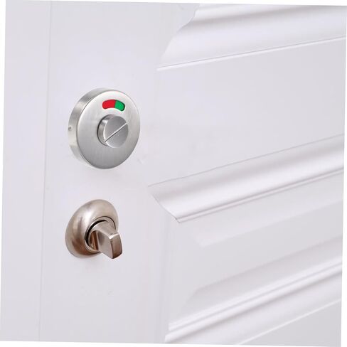 Ciieeo Privacy Indicator Door Handle No Drill Lock for Bathrooms Green Restroom Door Lock Hardware in Saudi Arabia