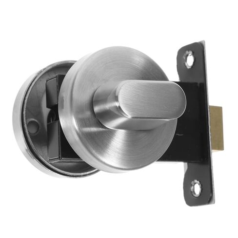 SOLUSTRE Bathroom Door Lock Toilet Indicator Privacy Lock Commercial Use Rv Shower Door Latch Brushed Silver Finish in Saudi Arabia