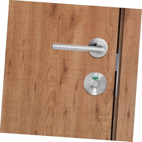 SOLUSTRE Bathroom Door Lock Toilet Indicator Privacy Lock Commercial Use Rv Shower Door Latch Brushed Silver Finish in Saudi Arabia