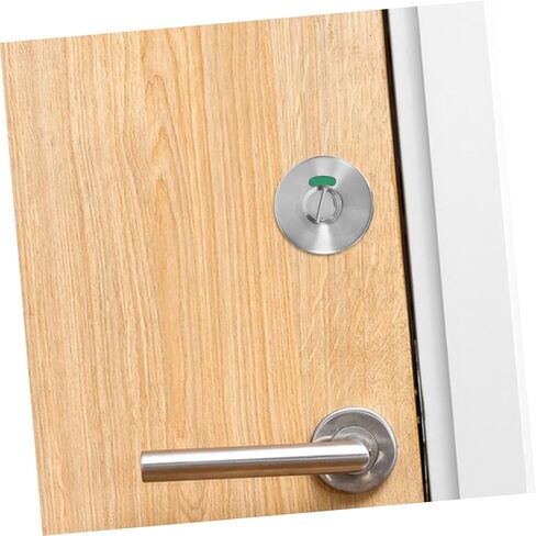 SOLUSTRE Bathroom Door Lock Toilet Indicator Privacy Lock Commercial Use Rv Shower Door Latch Brushed Silver Finish in Saudi Arabia