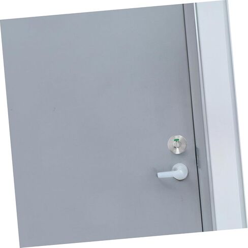 SOLUSTRE Bathroom Door Lock Toilet Indicator Privacy Lock Commercial Use Rv Shower Door Latch Brushed Silver Finish in Saudi Arabia