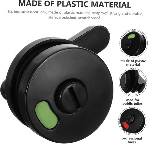 4 قطع قفل باب بمؤشر الخصوصية، قفل مرحاض عام متين مع علامة إشغال مرئية، سهل التركيب للحمامات والحمامات in Kuwait