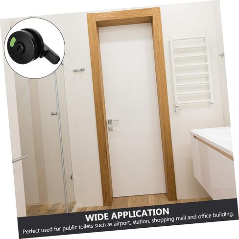 4 قطع قفل باب بمؤشر الخصوصية، قفل مرحاض عام متين مع علامة إشغال مرئية، سهل التركيب للحمامات والحمامات in Kuwait