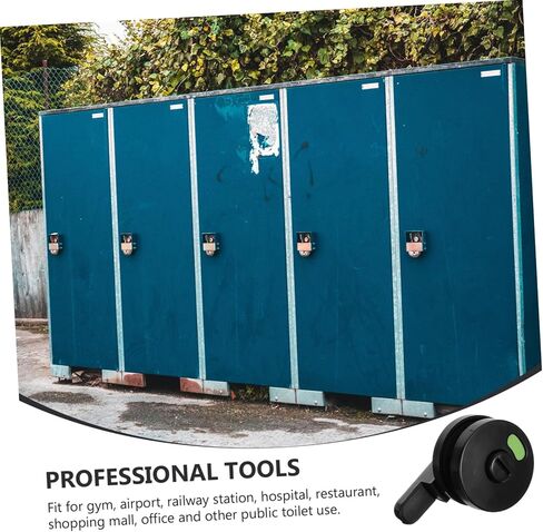 4 قطع قفل باب بمؤشر الخصوصية، قفل مرحاض عام متين مع علامة إشغال مرئية، سهل التركيب للحمامات والحمامات in Kuwait