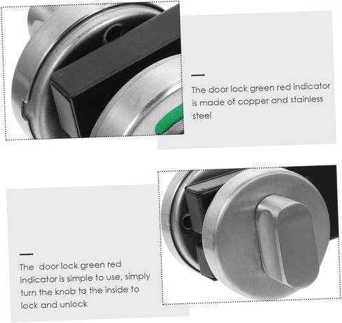 Elegant Interior Privacy Lock Bathroom Door Lock Occupied Indicator Deadbolt Shower Door Latch in Kuwait