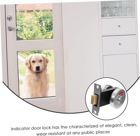 Elegant Interior Privacy Lock Bathroom Door Lock Occupied Indicator Deadbolt Shower Door Latch in Kuwait