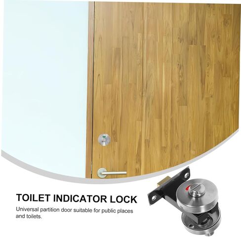 Homoyoyo الحمام المرحاض الترباس قفل الباب مؤشر الخصوصية الحديثة مقبض قفل Rv دش مزلاج الباب in Kuwait