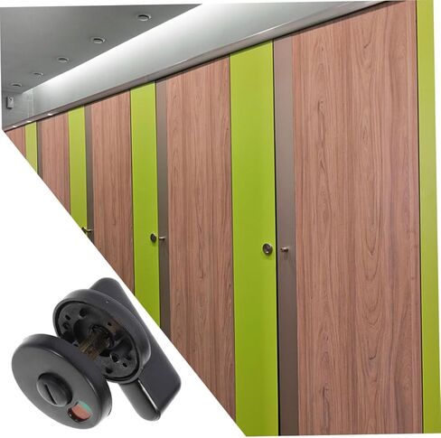 Artibetter 3pcs Bathroom Door Lock Indicator Door Blocker Commercial Knob Privacy Lock Hotel in Saudi Arabia