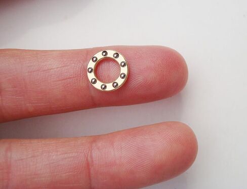 غسالة تحمل سكاكين الجيب DIY، حشية نحاسية من الفولاذ المقاوم للصدأ 1.588 مم حلقات خرز كروية، سكين قابل للطي دبوس محوري ميسون شيم - حزمة من قطعتين in Kuwait