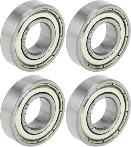 ACROPIX 6900ZZ Deep Groove Ball Bearings P0 10x22x6mm Lubricated Bearings Double Metal Seal Silver Tone Scooter Skateboard Wheel - Pack of 4 in Saudi Arabia