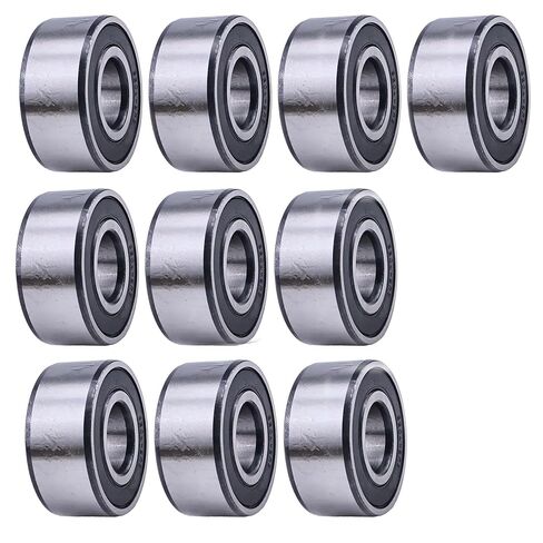 JEENDA 10PCS Double Row Angular Contact Ball Bearings 5204-2RS Seals Bearings 20mm Bore x 47mm OD x 20.6mm Width in Saudi Arabia