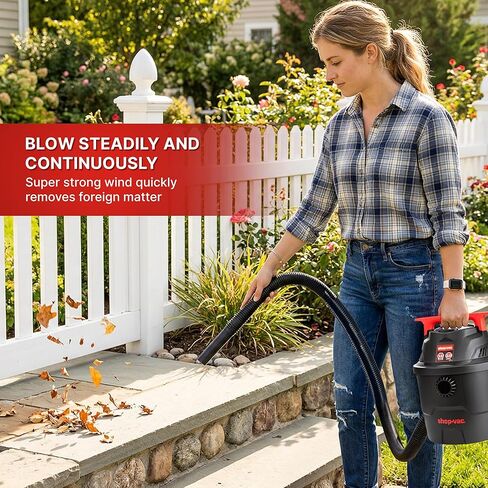 Shop-Vac 1.5 جالون 2.0 مكنسة كهربائية رطبة/جافة، مكنسة كهربائية صغيرة محمولة للمتجر مع ملحقات، مكنسة كهربائية صغيرة للمرآب والسيارة والمنزل والحيوانات الأليفة in Saudi Arabia