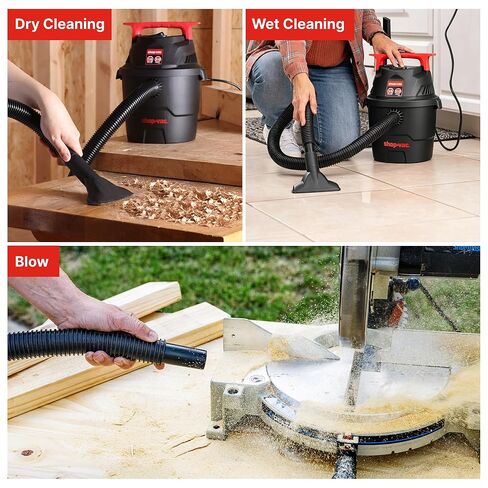 Shop-Vac 1.5 جالون 2.0 مكنسة كهربائية رطبة/جافة، مكنسة كهربائية صغيرة محمولة للمتجر مع ملحقات، مكنسة كهربائية صغيرة للمرآب والسيارة والمنزل والحيوانات الأليفة in Saudi Arabia