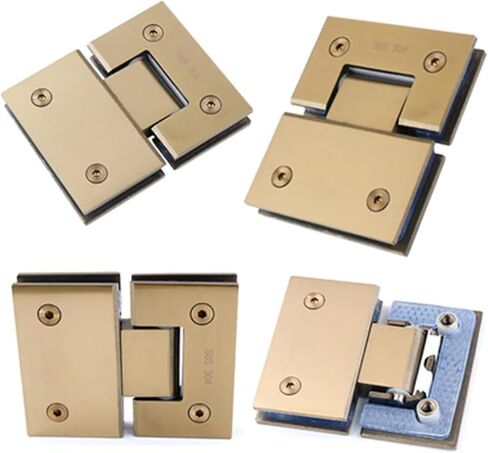 180 درجة 304 الفولاذ المقاوم للصدأ بصمة مشبك مجاني اتجاهين الباب المفصلي (XYGL-24) 1 قطعة in Kuwait