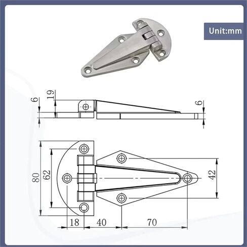 مفصل سميك من الفولاذ المقاوم للصدأ 304 عالي التحمل قطعة واحدة in Kuwait