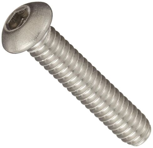 18-8 Stainless Steel Socket Cap Screw, Button Head, Internal Hex Drive, Meets ASME B18.3/ASTM F879, 1/8" Length, Fully Threaded, #1-72 Threads (Pack of 100) in Saudi Arabia